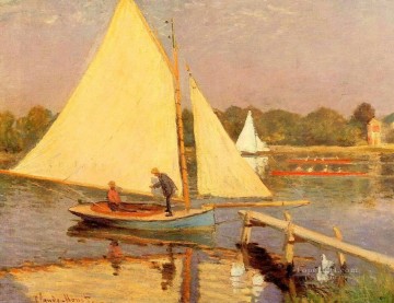 ボート Painting - アルジャントゥイユのボート乗りたち クロード・モネ